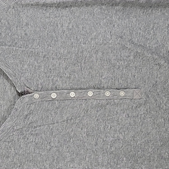 Victoria's Secret Pink Gray 3/4 Sleeve Ribbed Shirt Size Medium - Picture 5 of 10